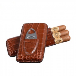 Travel Portable Leather Cigar case