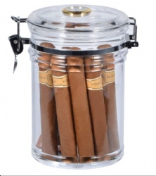 Travel Portable Acrylic Cigar Jar