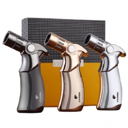 Windproof 4 Jet Flame Refillable Gas Lighter