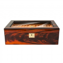 50CT Glass Top Cigar Humidor